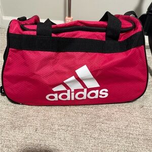 Adidas Pink Duffle Bag Gym Sports Travel Overnight Logo